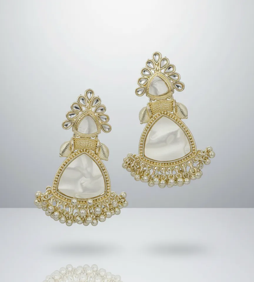 earrings natural golden